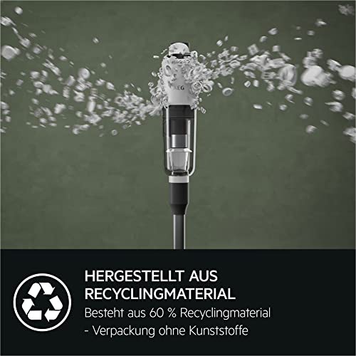 AEG HYGIENIC 7000 Akku-Staubsauger, 2,2 kg ultraleicht, 40 Min Laufzeit, 5-Stufige Filtration, Automatik, Zubehör, AP71HB14SH