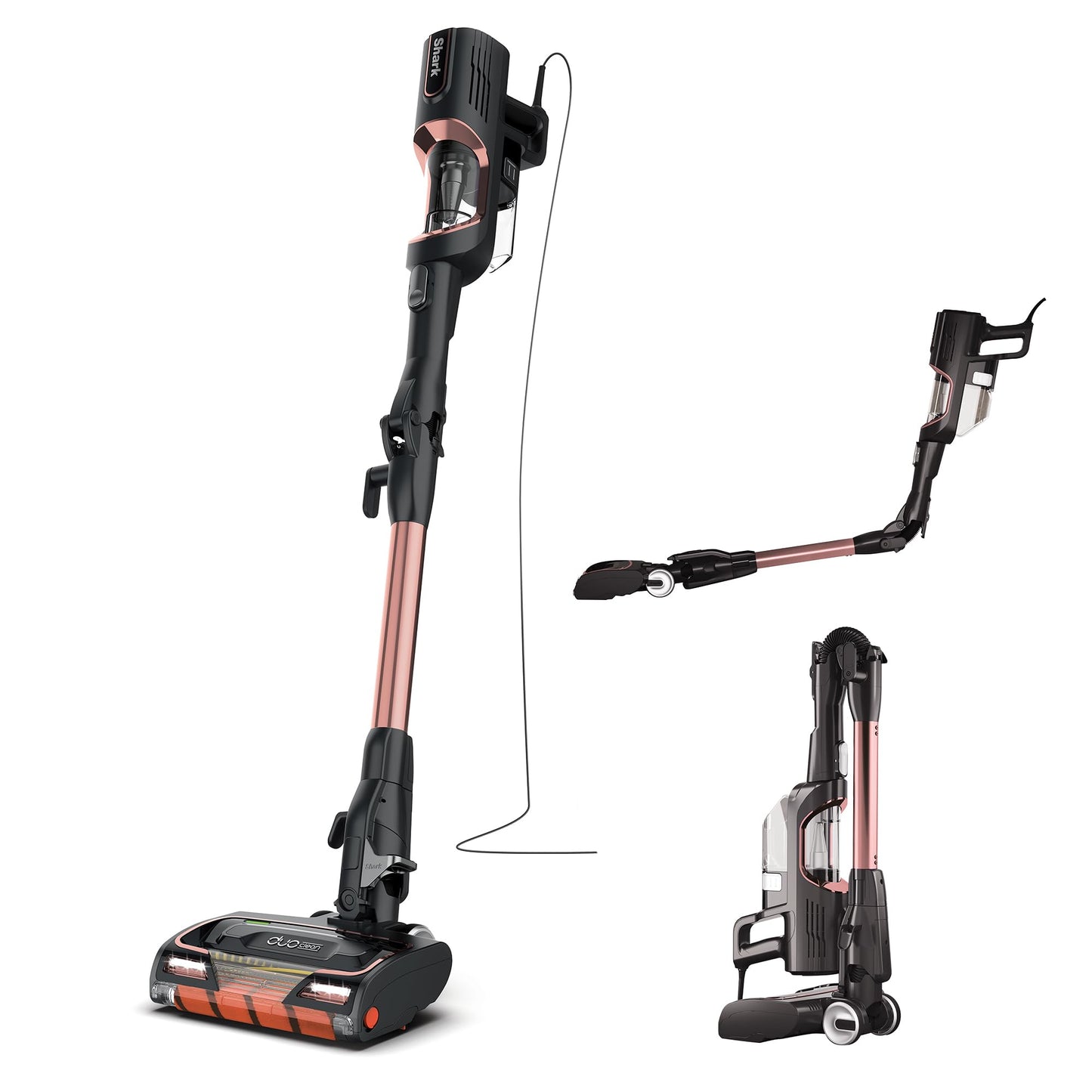 Shark HZ500EUT, Corded Stick Vacuum, Kabelgebundener Reiniger Roségold, 450 W, 0.3 liters, 80 Dezibel