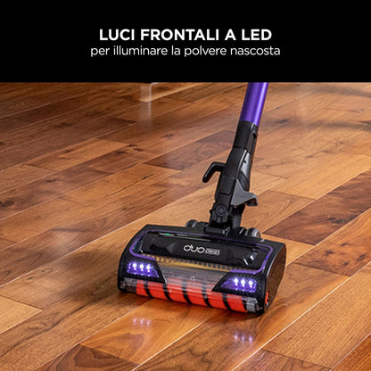 Shark HZ500EU Corded Stick Vacuum, 450W, 0.3L, 80dB, Lila – Leichter Schnurgebundener Reiniger