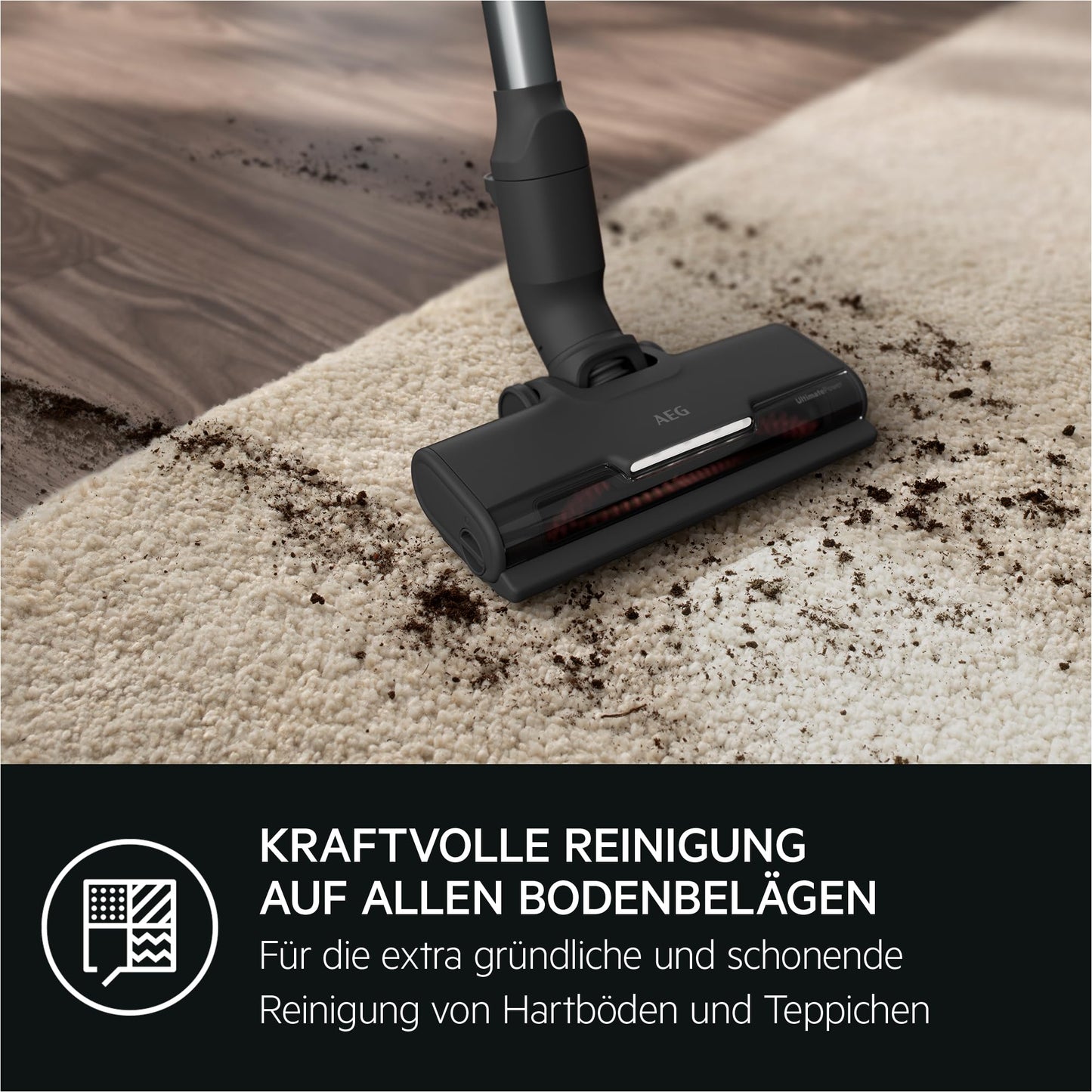 AEG HYGIENIC 7000 Akku-Staubsauger, 2,2 kg ultraleicht, 40 Min Laufzeit, 5-Stufige Filtration, Automatik, Zubehör, AP71HB14SH