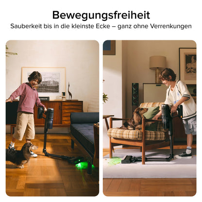 Roborock H60 Ultra Akku Staubsauger kabellos, 210AW, 90 Min Laufzeit, flexibles 90° Saugrohr, LED-Stauberkennung, Anti-Verhedderungsbürste